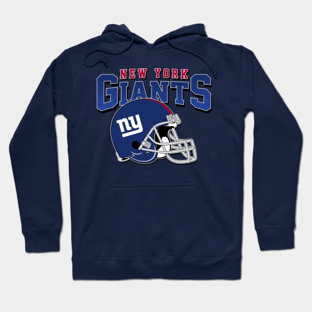 New York Giants Football Helmet Hoodie by Cika Ciki